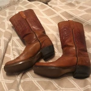 Vintage wrangler leather boots